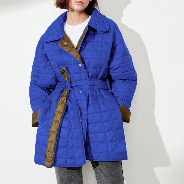 leather doublesided jacket coats women 2022 fall winter new loose belted square grid parkas casual button long sleeve patchwork outwear, Black
leather doublesided jacket coats women 2022 fall winter new loose belted square grid parkas casual button long sleeve patchwork outwear, Black