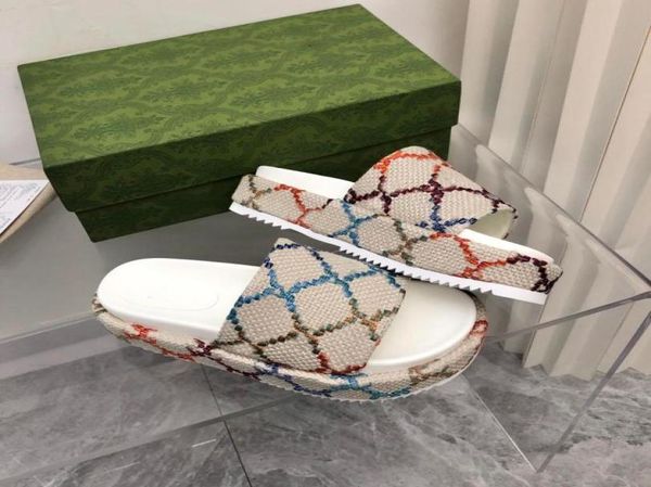 women designer sandals platform slide sandal beach slippers multicolor canvas linen fabric printing slipper outdoor party classic 1349985, Black
women designer sandals platform slide sandal beach slippers multicolor canvas linen fabric printing slipper outdoor party classic 1349985, Black