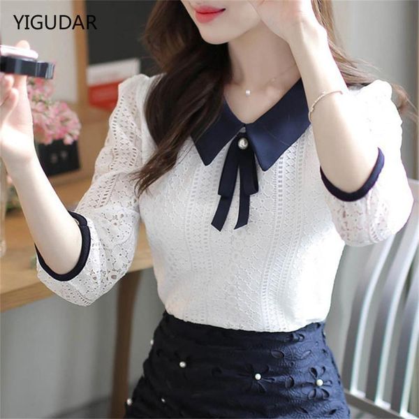 t-shirt sweet shirts korean ladies fashion ruffle half sleeve chiffon shirt simple bow tie floral print blouse women blusas mujer, White 
t-shirt sweet shirts korean ladies fashion ruffle half sleeve chiffon shirt simple bow tie floral print blouse women blusas mujer, White