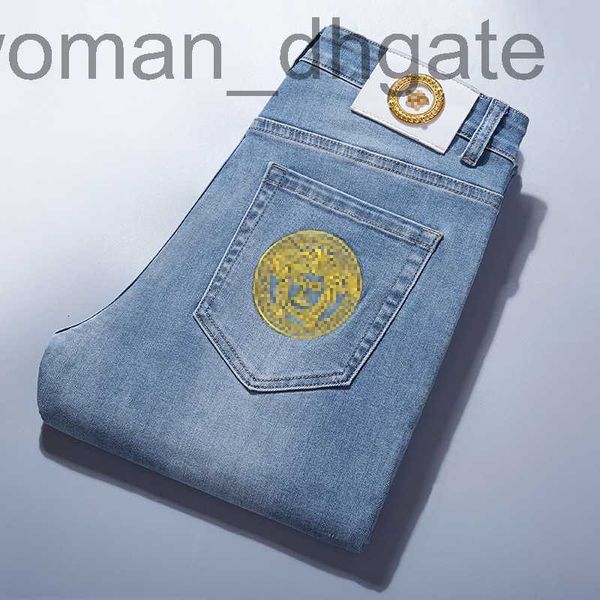 men's jeans designer spring and autumn new tussauds embroidered jeans men's slim fit small foot elastic pants men's korean ed, Blue
men's jeans designer spring and autumn new tussauds embroidered jeans men's slim fit small foot elastic pants men's korean ed, Blue