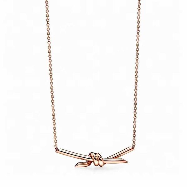 designerseiko s925 silver tiffy knot diamond necklace women's new rope bow personalized light luxury pendant collar chain, Black
designerseiko s925 silver tiffy knot diamond necklace women's new rope bow personalized light luxury pendant collar chain, Black