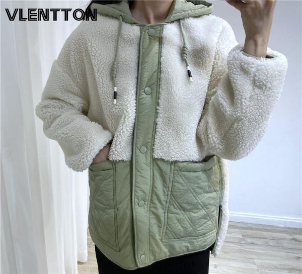 leather 2022 new winter women parkas hoody jacket fleece lambs wool coat padded outwear female, Black
leather 2022 new winter women parkas hoody jacket fleece lambs wool coat padded outwear female, Black