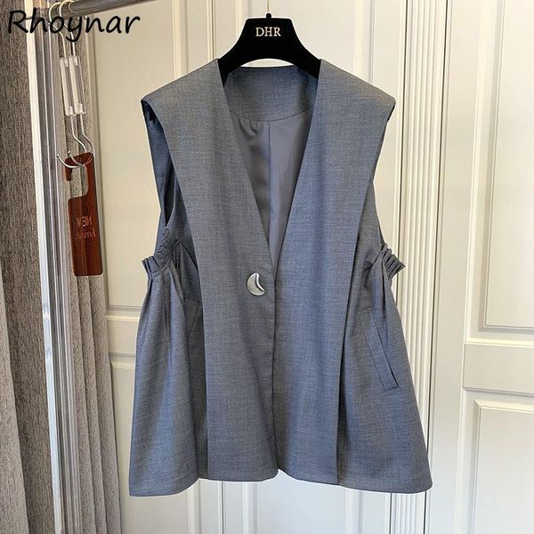 vests vests women casual sleeveless vintage fashion button korean style elegant office lady aline loose vneck allmatch minimalist, Black;white
vests vests women casual sleeveless vintage fashion button korean style elegant office lady aline loose vneck allmatch minimalist, Black;white