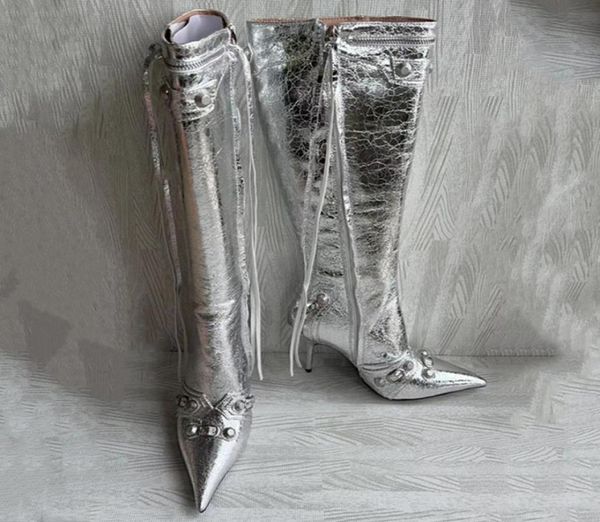 2022 women039s boots autumn and winter pointed metal buckle zipper knee women039s stiletto rivet high heels luxury shoes3948129, Black
2022 women039s boots autumn and winter pointed metal buckle zipper knee women039s stiletto rivet high heels luxury shoes3948129, Black