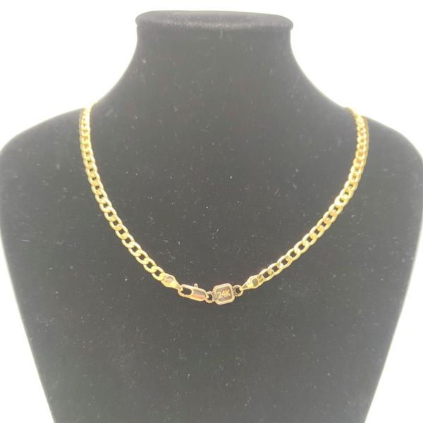 24k gold g f 4mm cuban curb link chain necklace miami pt fully choker hip hop diy stamp 24 unisex2725, Silver
24k gold g f 4mm cuban curb link chain necklace miami pt fully choker hip hop diy stamp 24 unisex2725, Silver