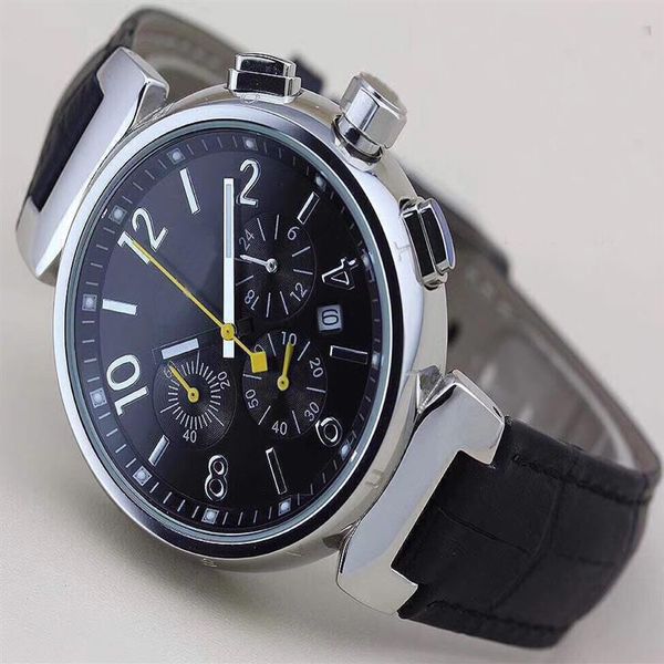 fashionable and unique mens wristwatch chronograph quartz outdoor men watches watch black dial with white number markers291b, Slivery;brown
fashionable and unique mens wristwatch chronograph quartz outdoor men watches watch black dial with white number markers291b, Slivery;brown