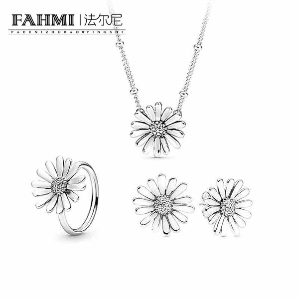 fahmi high-quality s925 sterling silver ring daisy stud earrings necklace set fashion aesthetic flowers sweet gifts for girlfriends, Slivery;golden
fahmi high-quality s925 sterling silver ring daisy stud earrings necklace set fashion aesthetic flowers sweet gifts for girlfriends, Slivery;golden