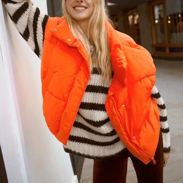 vests women vest parkas sleeveless jacket zipup cotton padded waistcoat loose vintage pockets female outerwear vest mujer, Black;white
vests women vest parkas sleeveless jacket zipup cotton padded waistcoat loose vintage pockets female outerwear vest mujer, Black;white