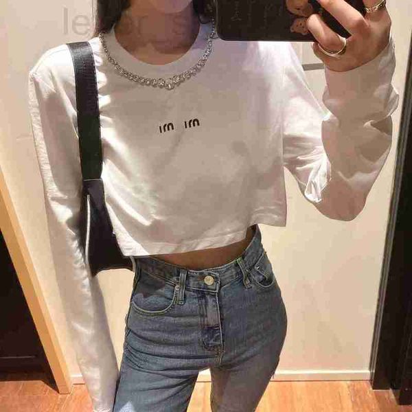 women's t-shirt designer high edition mm 2022 autumn/winter new nail bead short sleeve underlay t-shirt trend lwnb, White
women's t-shirt designer high edition mm 2022 autumn/winter new nail bead short sleeve underlay t-shirt trend lwnb, White