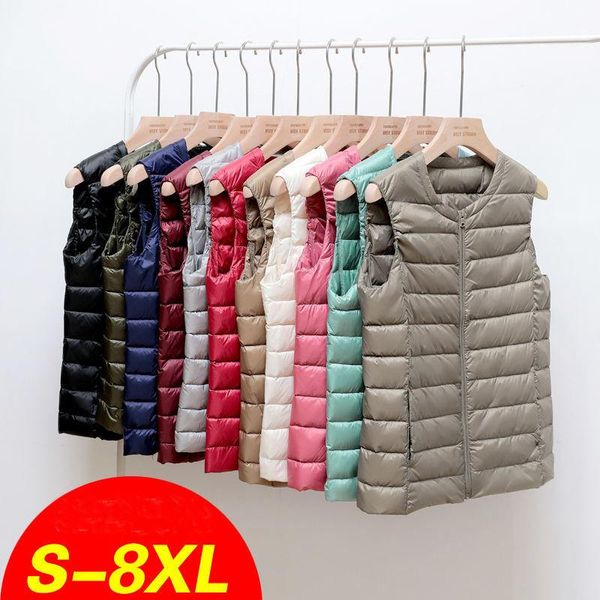 parkas s8xl 2022 winter women down jacket ultra light white duck down vest warm puffer parkas lady short sleeveless oversize waistcoat, Black
parkas s8xl 2022 winter women down jacket ultra light white duck down vest warm puffer parkas lady short sleeveless oversize waistcoat, Black