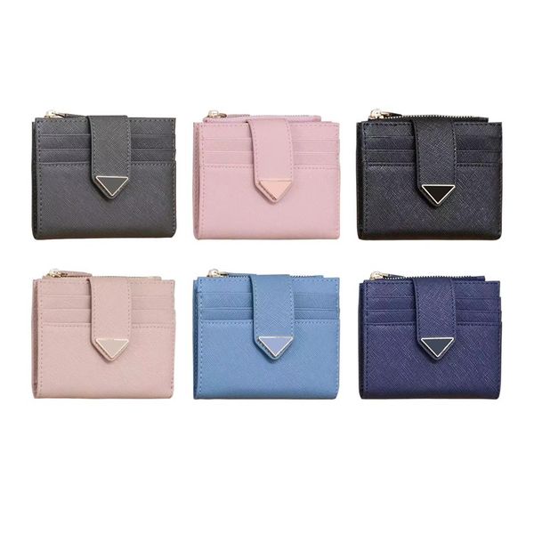 22 s saffiano triangle leather wallets cards holder womens mens luxury designer with box cardholder coin purses wall2492, Brown;gray
22 s saffiano triangle leather wallets cards holder womens mens luxury designer with box cardholder coin purses wall2492, Brown;gray