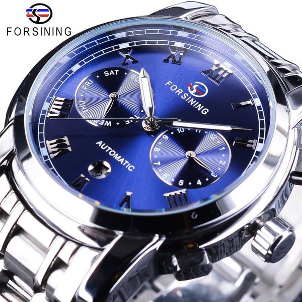 forsining waterproof blue ocean design stainless steel calendar display mens automatic watches brand luxury mechanical clock2410, Slivery;brown
forsining waterproof blue ocean design stainless steel calendar display mens automatic watches brand luxury mechanical clock2410, Slivery;brown