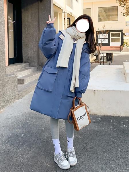 leather winter fashion women long cotton parker coats hooded 2022 new loose causal puffer outwear oversize thick female padded jacket, Black
leather winter fashion women long cotton parker coats hooded 2022 new loose causal puffer outwear oversize thick female padded jacket, Black
