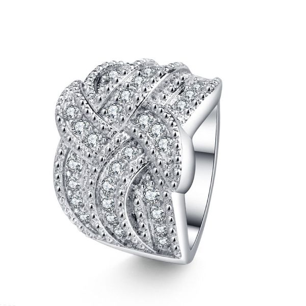 with side stones full diamond spinning ring for women's fashion luxury sparkling diamond zircon ring in europe and america exaggerated, Silver
with side stones full diamond spinning ring for women's fashion luxury sparkling diamond zircon ring in europe and america exaggerated, Silver
