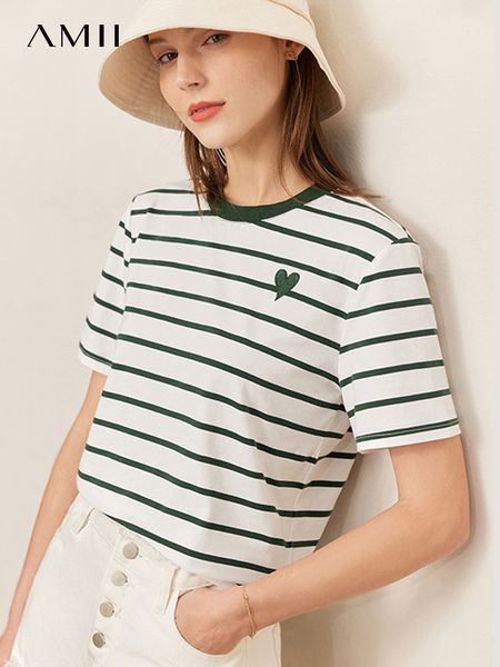 women's t-shirt amii minimalism t-shirts for women spring elegant embroidery french tshirt o-neck loose office lady tees 12322060 2304, White
women's t-shirt amii minimalism t-shirts for women spring elegant embroidery french tshirt o-neck loose office lady tees 12322060 2304, White