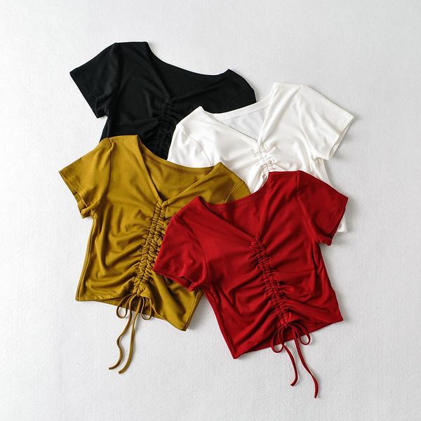 t-shirt bradely michelle 2021 summer new arrival women causal solid color vneck lace folds short sleeve crop for ladies, White
t-shirt bradely michelle 2021 summer new arrival women causal solid color vneck lace folds short sleeve crop for ladies, White