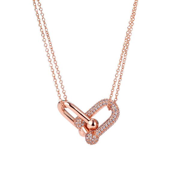 the same necklace on the floor of korean tv series for women's simple fashion interlocking rings diamond inlaid smooth bamboo double ch, Black
the same necklace on the floor of korean tv series for women's simple fashion interlocking rings diamond inlaid smooth bamboo double ch, Black