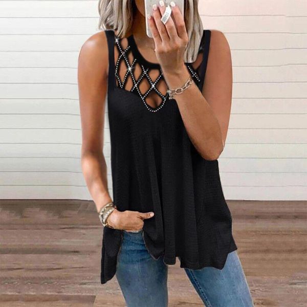 tanks fashion women summer vest tshirt loose sleeveless solid color hollow out drilling tank, Black;white
tanks fashion women summer vest tshirt loose sleeveless solid color hollow out drilling tank, Black;white
