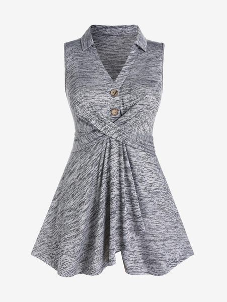 tanks rosegal 4xl women buttons tank new summer sleeveless space dye cross asymmetric knitted vest fashion tee, Black;white
tanks rosegal 4xl women buttons tank new summer sleeveless space dye cross asymmetric knitted vest fashion tee, Black;white