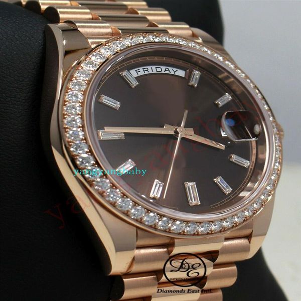original box watch president 40mm day-date 228345 rbr 18k rose gold chocolate baguettes dial mechanical automatic mens bf watche223r, Slivery;brown
original box watch president 40mm day-date 228345 rbr 18k rose gold chocolate baguettes dial mechanical automatic mens bf watche223r, Slivery;brown