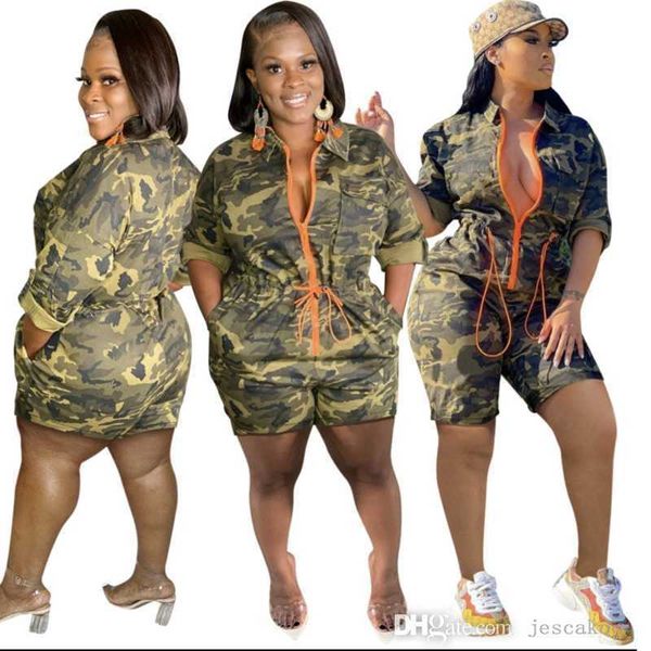 summer shorts women camouflage jumpsuits designer onesies fashion cardigan casual rompers waist wrapped zipper bodysuit, Black;white
summer shorts women camouflage jumpsuits designer onesies fashion cardigan casual rompers waist wrapped zipper bodysuit, Black;white