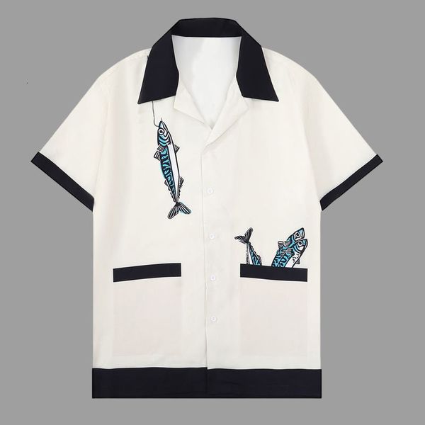 men's casual shirts spring animal fish print short sleeve men streetwear summer camisa fashion masculina moda hombre black 230421, White;black
men's casual shirts spring animal fish print short sleeve men streetwear summer camisa fashion masculina moda hombre black 230421, White;black