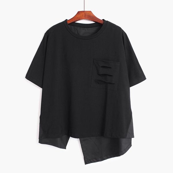 t-shirt 220225 women black irregular pocket big size casual tshirt new round new short sleeve fashion tide spring summer 2022, White
t-shirt 220225 women black irregular pocket big size casual tshirt new round new short sleeve fashion tide spring summer 2022, White