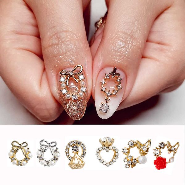 nail art decorations 10pcs wreath alloy nail art jewelry charm 3d garland design goldsilver diamond diy christmas nail art decoration access, Silver;gold
nail art decorations 10pcs wreath alloy nail art jewelry charm 3d garland design goldsilver diamond diy christmas nail art decoration access, Silver;gold