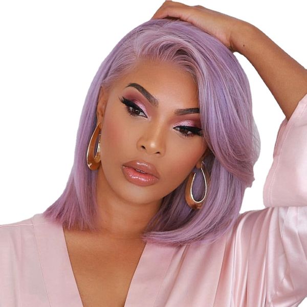 light purple colored 360 lace frontal wig human hair 13x4 short bob lace front wigs hd transparent lace front, Black;brown
light purple colored 360 lace frontal wig human hair 13x4 short bob lace front wigs hd transparent lace front, Black;brown