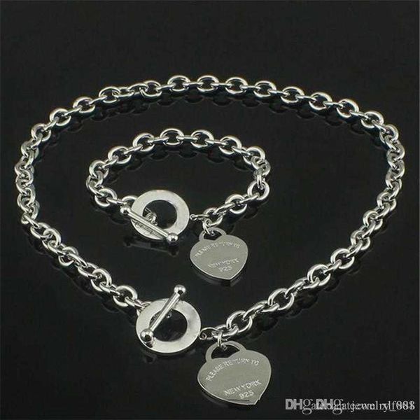 sell birthday christmas gift 925 silver love necklace bracelet set wedding statement jewelry heart pendant necklaces bangle se246k
sell birthday christmas gift 925 silver love necklace bracelet set wedding statement jewelry heart pendant necklaces bangle se246k