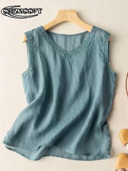 tanks sleeveless vests cotton linen v neck women's summer casual loose embroidered temperament wears suspenders inside blue top, Black;white
tanks sleeveless vests cotton linen v neck women's summer casual loose embroidered temperament wears suspenders inside blue top, Black;white