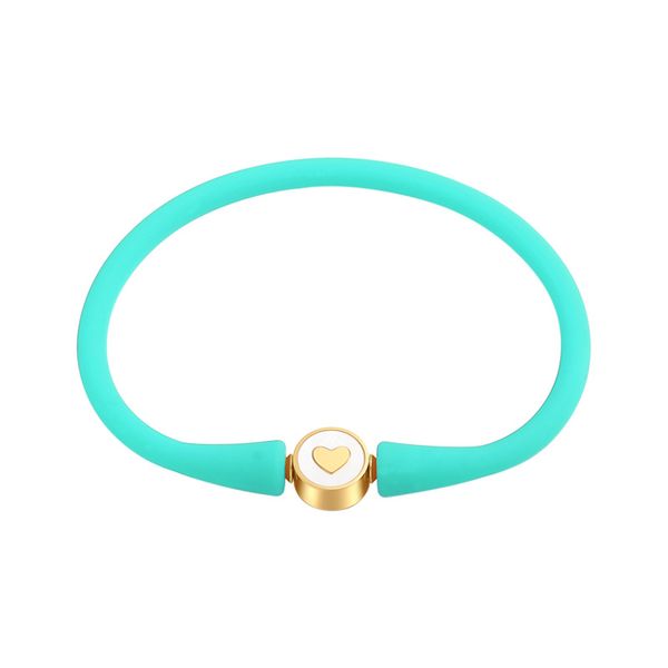 new design colorful silicone chain heart charm bracelet ins style jewelry for lovers gift, Golden;silver
new design colorful silicone chain heart charm bracelet ins style jewelry for lovers gift, Golden;silver