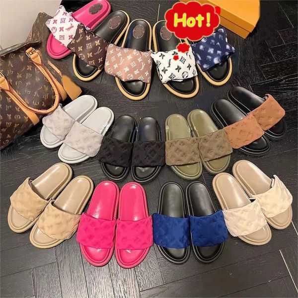slippers slides designers pool pillow mules women sandals sunset flat comfort mules padded front strap slippers fashionable easy-to-wear sty, Black
slippers slides designers pool pillow mules women sandals sunset flat comfort mules padded front strap slippers fashionable easy-to-wear sty, Black