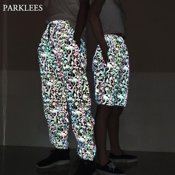 pants mens mushroom reflective pants shiny colorful harajuku hip hop dance fluorescent pants night sporting joggers pantalones hombre, Black
pants mens mushroom reflective pants shiny colorful harajuku hip hop dance fluorescent pants night sporting joggers pantalones hombre, Black
