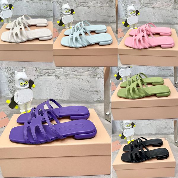 2023 designer luxury roman flip-flop slide slippers fashion womens 100% leather pink/green/black/white pure color sweat-wicking sandals ladi
2023 designer luxury roman flip-flop slide slippers fashion womens 100% leather pink/green/black/white pure color sweat-wicking sandals ladi