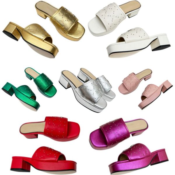 rivet slippers new fashion designer shoes summer women's platform shoes leather beach shoes chunky heel sandals open toe slides metal l, Black
rivet slippers new fashion designer shoes summer women's platform shoes leather beach shoes chunky heel sandals open toe slides metal l, Black