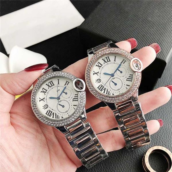 fashion brand watches women girl crystal calendar style dial steel band quartz wrist watch ca 12237l, Slivery;brown
fashion brand watches women girl crystal calendar style dial steel band quartz wrist watch ca 12237l, Slivery;brown