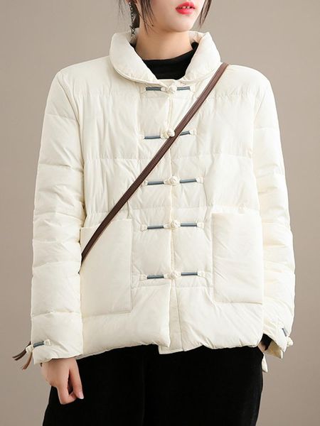 parkas fmfssom vintage single breasted ultra light down coat winter women casual 90% white duck jacket chinese style outwear, Black
parkas fmfssom vintage single breasted ultra light down coat winter women casual 90% white duck jacket chinese style outwear, Black