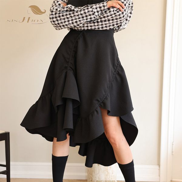 skirts 2023 spring summer korean black irregular ruffles midi fashion y2k streetwear high waist mermaid a line sr333 230420
skirts 2023 spring summer korean black irregular ruffles midi fashion y2k streetwear high waist mermaid a line sr333 230420