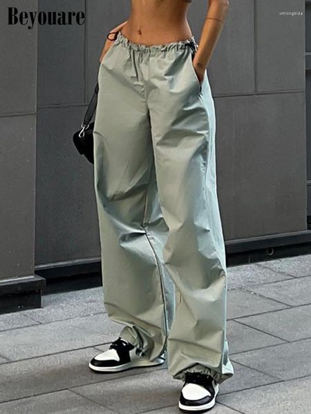 beyouare high street cargo casual sweatpants solid loose trousers drawstring waist wide leg y2k party, Black;white
beyouare high street cargo casual sweatpants solid loose trousers drawstring waist wide leg y2k party, Black;white