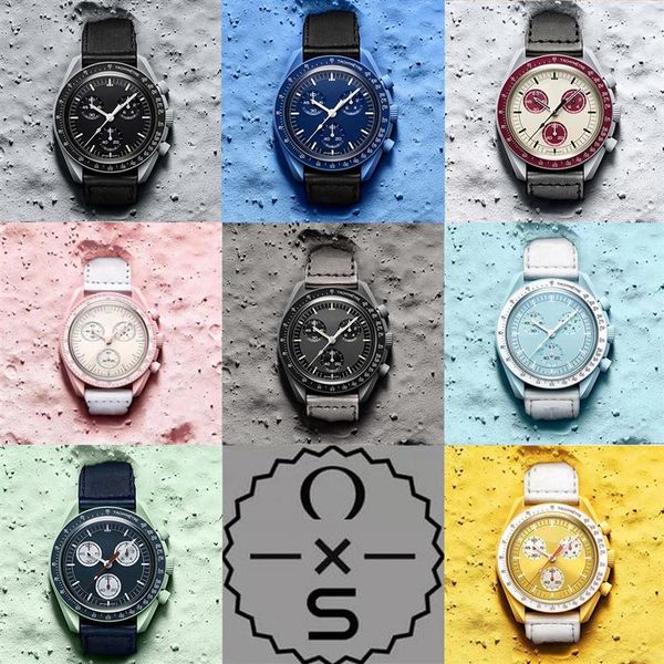 moonswatch bioceramic planet moon quarz watch mission to mercury 42mm full function chronograph luxury mens ladies couple joint na2679, Slivery;brown
moonswatch bioceramic planet moon quarz watch mission to mercury 42mm full function chronograph luxury mens ladies couple joint na2679, Slivery;brown