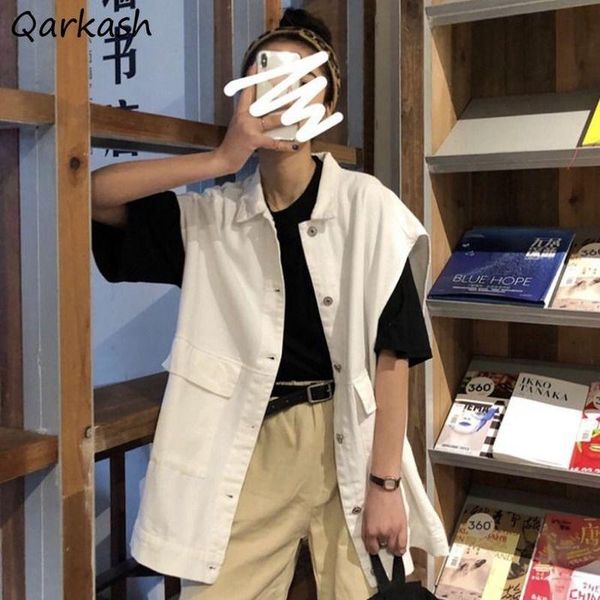 vests sleeveless vests women woman jacket fashion black casual harajuku coat spring streetwear korean style loose bf student allmatch, Black;white
vests sleeveless vests women woman jacket fashion black casual harajuku coat spring streetwear korean style loose bf student allmatch, Black;white