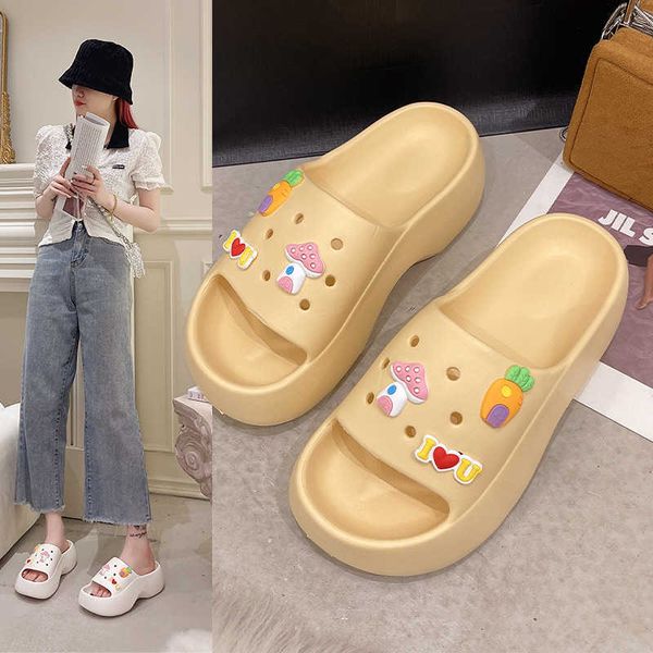 slippers new summer leisure with the feeling of stepping on excrement women's thick soled indoor home high heels wear non slip cute coo, Black
slippers new summer leisure with the feeling of stepping on excrement women's thick soled indoor home high heels wear non slip cute coo, Black