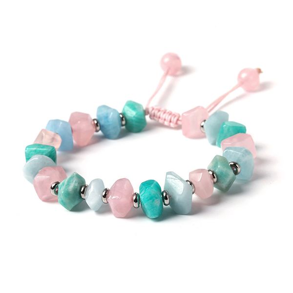 natural rose quartz crystal gravel bracelet diy cute gemstone braided adjustable handmade friendship bracelet, Golden;silver
natural rose quartz crystal gravel bracelet diy cute gemstone braided adjustable handmade friendship bracelet, Golden;silver