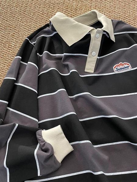 t-shirt 2022 harajuku striped tshirts longsleeved polo shirt men women loose trend couple bf lapel sweatshirt hip hop cool shirts, White
t-shirt 2022 harajuku striped tshirts longsleeved polo shirt men women loose trend couple bf lapel sweatshirt hip hop cool shirts, White