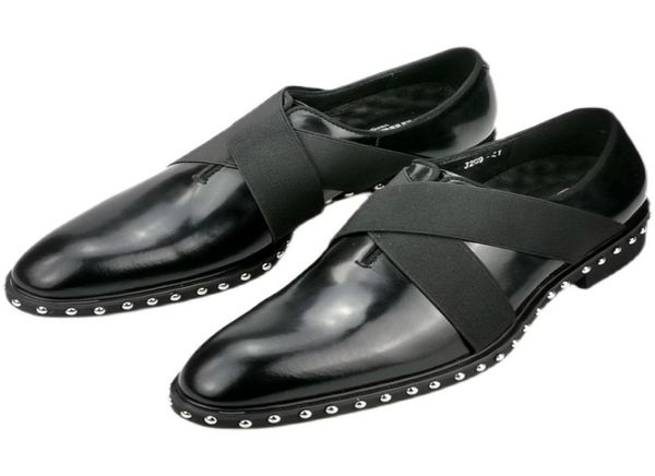 rivets leather shoes gentlemen oxfords handmade full grain leather men wedding dress shoes4954928, Black
rivets leather shoes gentlemen oxfords handmade full grain leather men wedding dress shoes4954928, Black