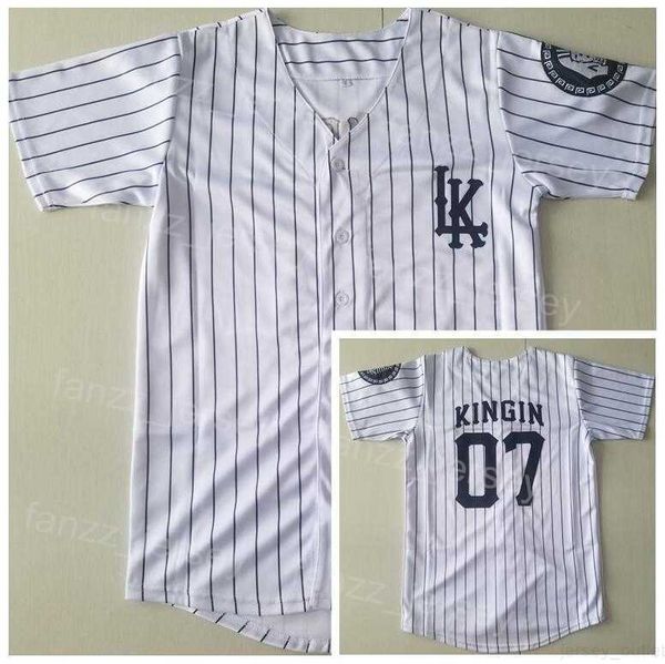 moive 07 kingin lk baseball jersey cooperstown college pullover team color white pinstripe vintage cool base pure cotton university retro st, Black
moive 07 kingin lk baseball jersey cooperstown college pullover team color white pinstripe vintage cool base pure cotton university retro st, Black