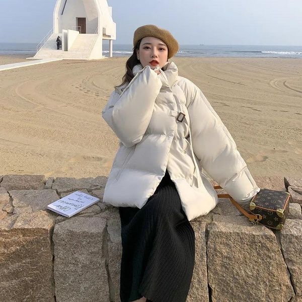 leather 2022 autumn winter new down cotton coat womens korean fashion allmatch loose short warm bread padded jacket women casual parkas, Black
leather 2022 autumn winter new down cotton coat womens korean fashion allmatch loose short warm bread padded jacket women casual parkas, Black