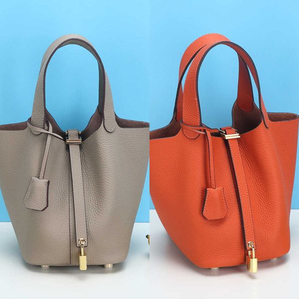 designer luxury bag gold buckle vegetable basket bucket fashion casual soft hand layer cow leather female bag72mdbec8 picotin
designer luxury bag gold buckle vegetable basket bucket fashion casual soft hand layer cow leather female bag72mdbec8 picotin