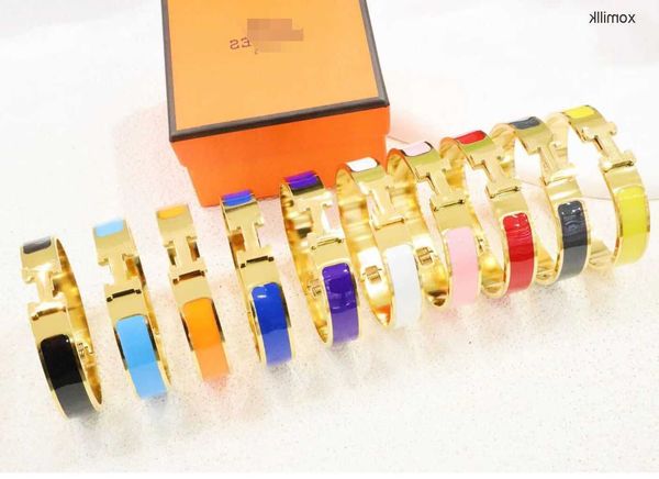 hermm designer bracelet enamel color h letter vacuum electroplating 18k non fading titanium steel jewelry y4lc, Black
hermm designer bracelet enamel color h letter vacuum electroplating 18k non fading titanium steel jewelry y4lc, Black
